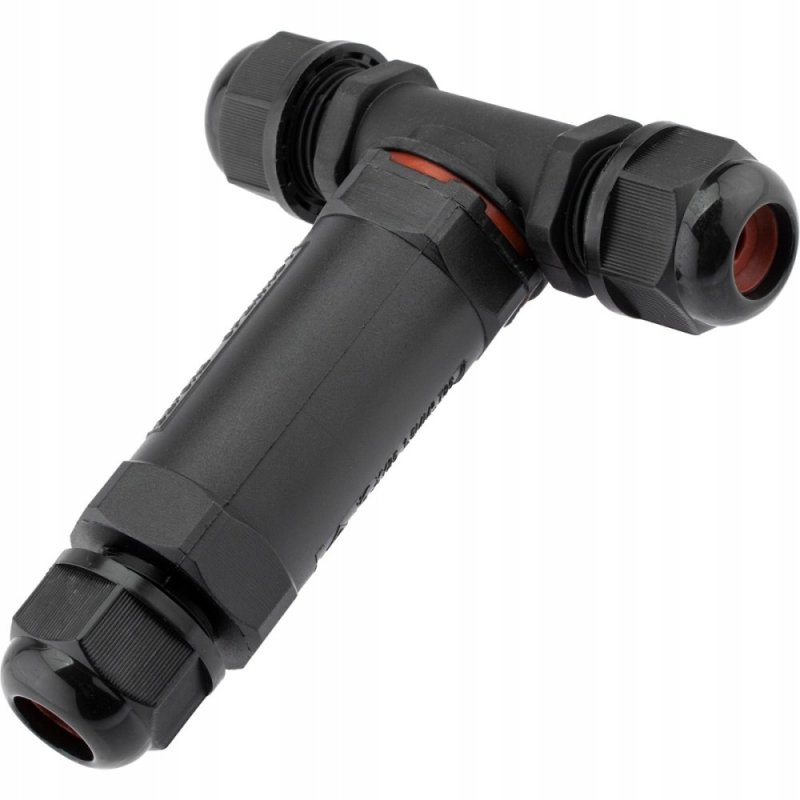 Złącze Kablowe Hermetyczne T CSJ 3x2,5mm 16A 250V IP68 10mm Złączka Do LED