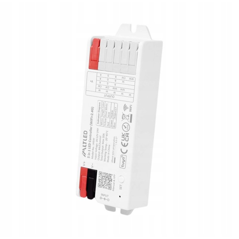 Sterownik Kontroler taśm LED 5w1 RGB RGBW CCT MONO/DUAL IMLTLED IH5W WIFI