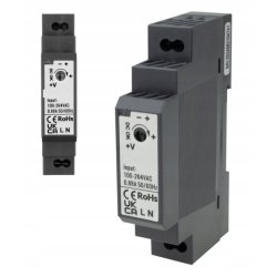 Zasilacz impulsowy PREMIUM na szynę DIN 12V 1,25A 15W do taśm led CCTV