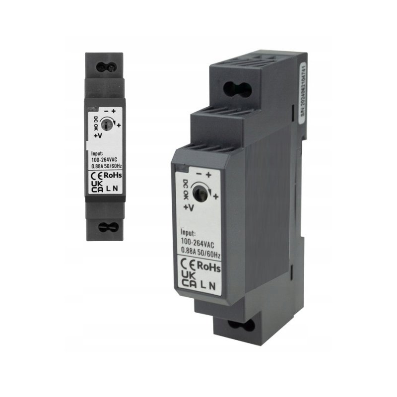 Zasilacz impulsowy PREMIUM na szynę DIN 12V 1,25A 15W do taśm led CCTV