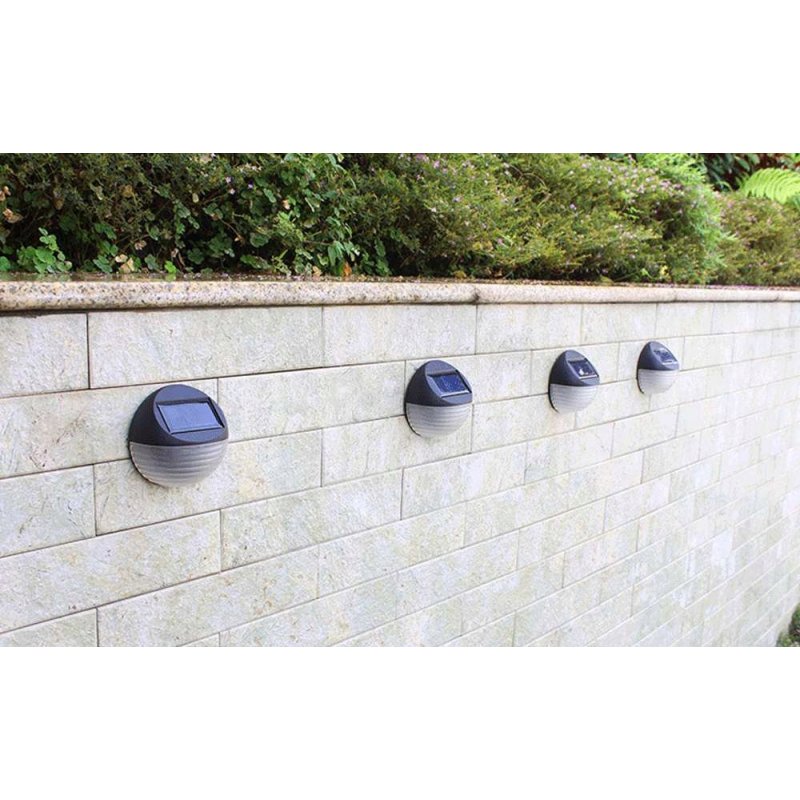 KINKIET SOLARNY Lampka solarna ogrodowa lampa ścienna LED ZIMNY