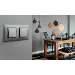 RAMKA POJEDYNCZA do systemu OSPEL ARIA R-1 CZARNA