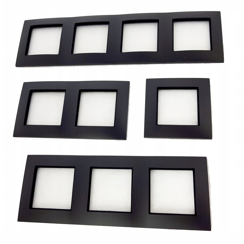 RAMKA POJEDYNCZA do systemu OSPEL ARIA R-1 CZARNA