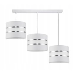 LAMPA WISZĄCA SUFITOWA ŻYRANDOL ABAŻUR GALA BIAŁA