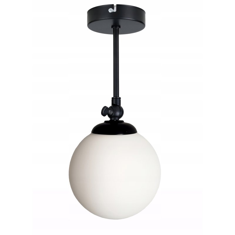 Lampa sufitowa i kinkiet ścienny RUCHOMY LOFT klosz SZKLANY KULA na 1x E27