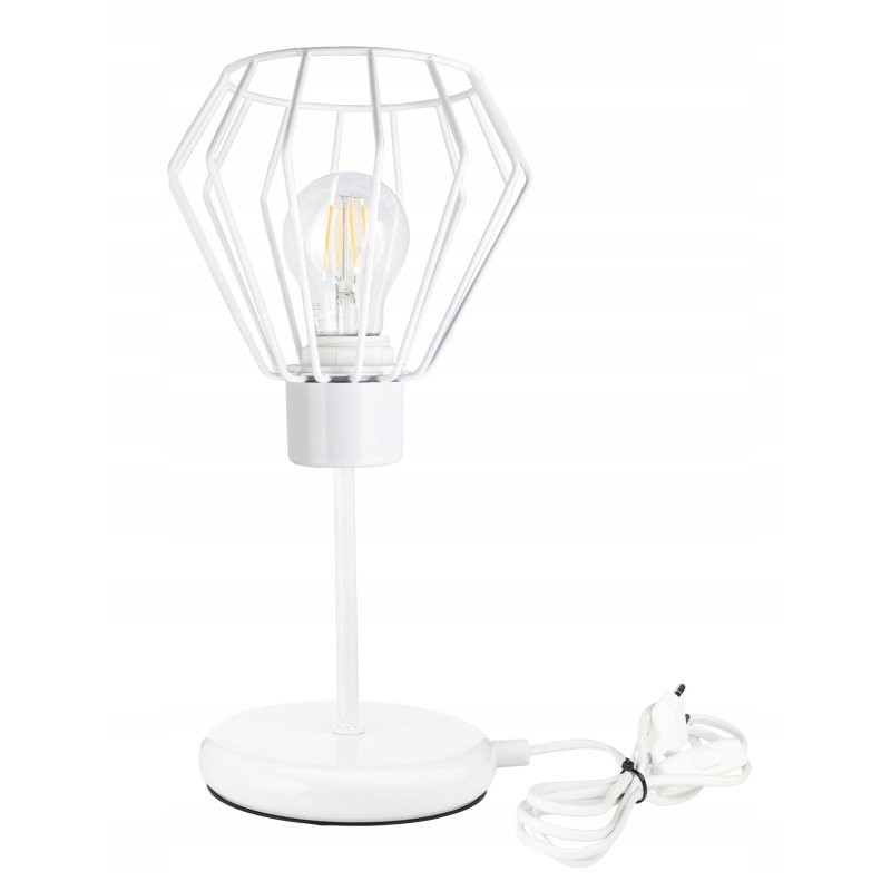 Lampka nocna Lampa stołowa loft na led E27 Drut