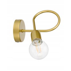 Kinkiet ścienny kręcony złoty drut lampa złota LOFT EDISON na 1x E27