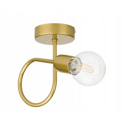Kinkiet ścienny kręcony złoty drut lampa złota LOFT EDISON na 1x E27