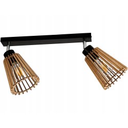 Lampa plafon żyrandol ruchomy sufit 2 Drewno eko