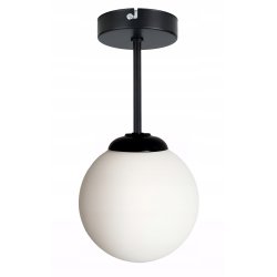 LAMPA WISZĄCA STAŁA ŻYRANDOL SUFITOWY LOFT SZKLANY KLOSZ KULA NA 1 LED E27