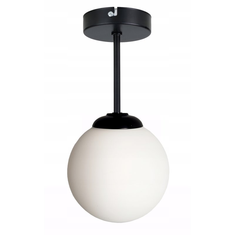 LAMPA WISZĄCA STAŁA ŻYRANDOL SUFITOWY LOFT SZKLANY KLOSZ KULA NA 1 LED E27
