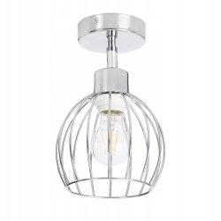 LAMPA KINKIET ścienny ruch loft drut na E27 chrom