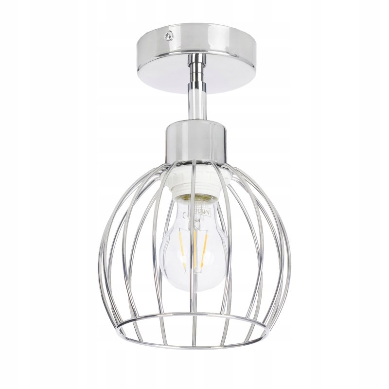 LAMPA KINKIET ścienny ruch loft drut na E27 chrom