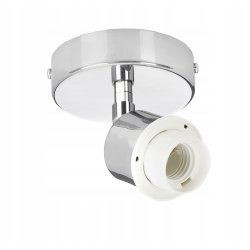 LAMPA KINKIET ścienny ruch loft drut na E27 chrom