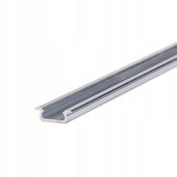 PROFIL ALUMINIOWY WPUSZCZANY typ Z PŁASKI SLIM SREBRNY DO TAŚM LED 3MB