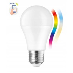 Żarówka SMART inteligentna LED E27 A60 12W RGB+CCT na WIFI + Bluetooth