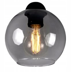 Lampka nocna Lampa stołowa biurkowa loft szklany klosz na led E27