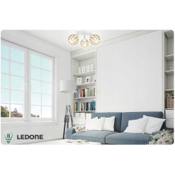 LAMPA WISZĄCA SUFITOWA ŻYRANDOL DREWNIANA REGULOWANA 3 RUCHOME KLOSZE