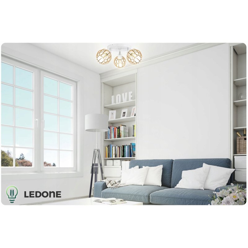 LAMPA WISZĄCA SUFITOWA ŻYRANDOL DREWNIANA REGULOWANA 3 RUCHOME KLOSZE