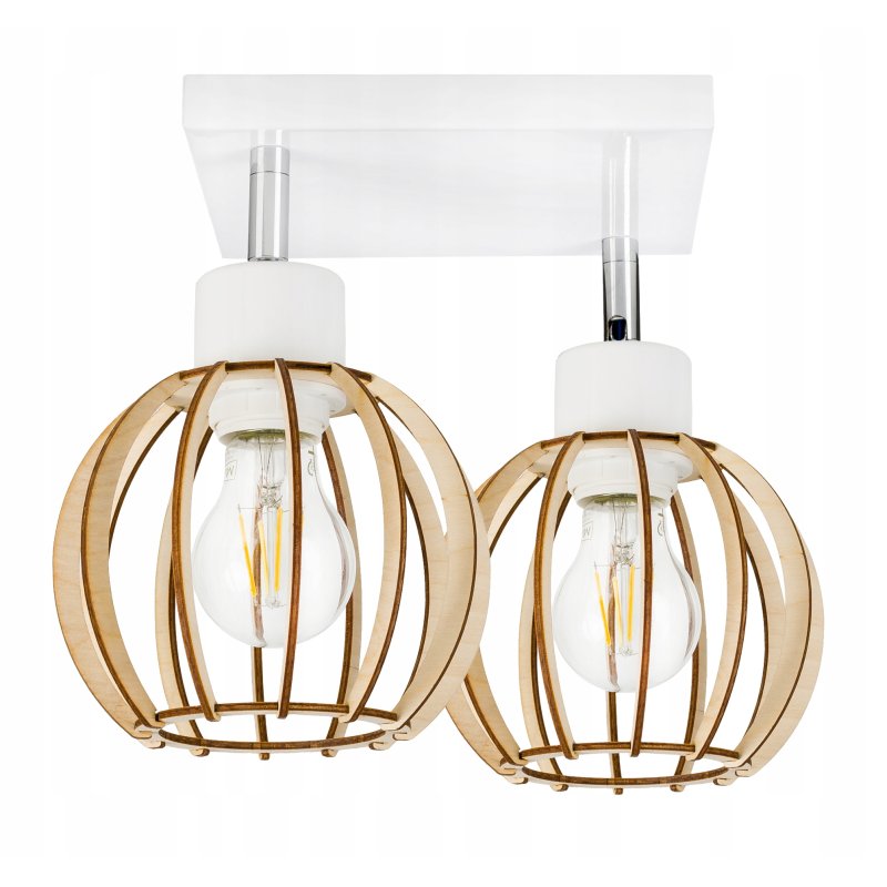 LAMPA plafon SUFITOWA ŻYRANDOL ruchomy loft DREWNO