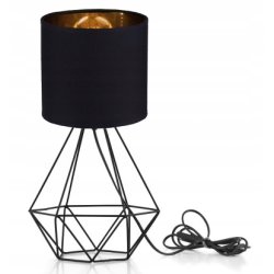 Lampka nocna Lampa stołowa loft na led E27 Abażur