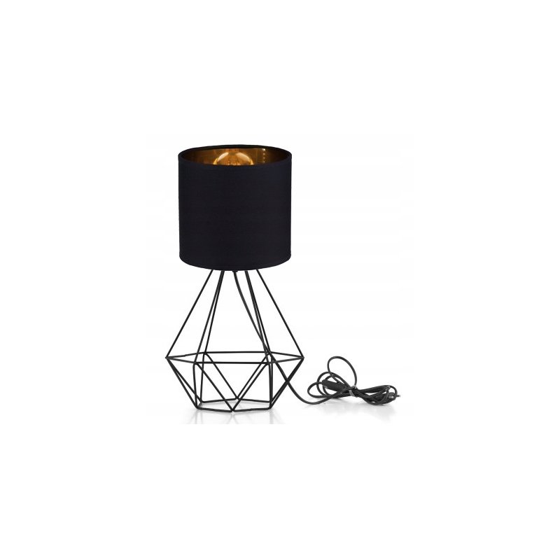 Lampka nocna Lampa stołowa loft na led E27 Abażur