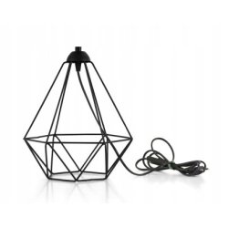 Lampka nocna Lampa stołowa loft na led E27 Abażur