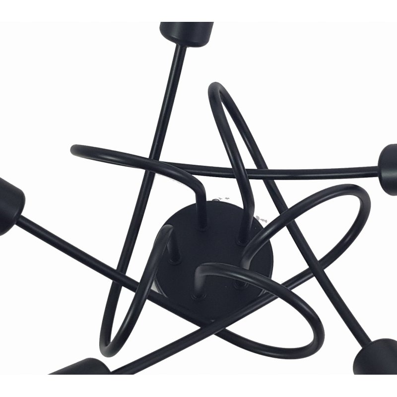 Lampa SUFITOWA żyrandol WISZĄCA LOFT plafon KULA 5