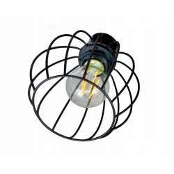 LAMPA KINKIET ŚCIENNY regulowany loft KULA drut 1