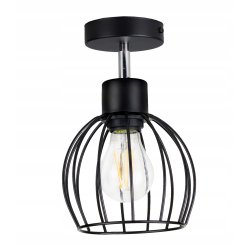 LAMPA KINKIET ŚCIENNY regulowany loft KULA drut 1