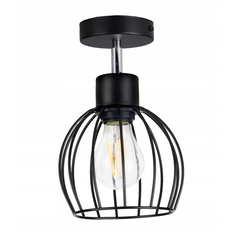 LAMPA KINKIET ŚCIENNY regulowany loft KULA drut 1