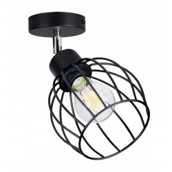 LAMPA KINKIET ŚCIENNY regulowany loft KULA drut 1