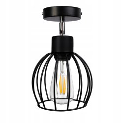 LAMPA KINKIET ŚCIENNY regulowany loft KULA drut 1