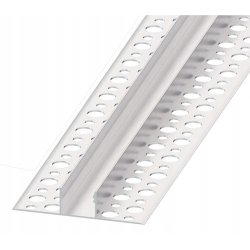 PROFIL ALUMINIOWY SREBRNY do taśm led do PŁYTEK gips + KLOSZ 2m