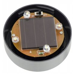 Lampka ogrodowa SOLARNA KULA mocna 4 LED ZIMNY 15c