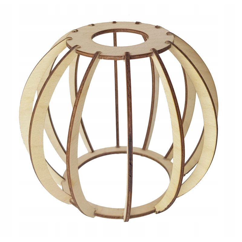 LAMPA KINKIET E27 ścienny stały loft drewno KULA