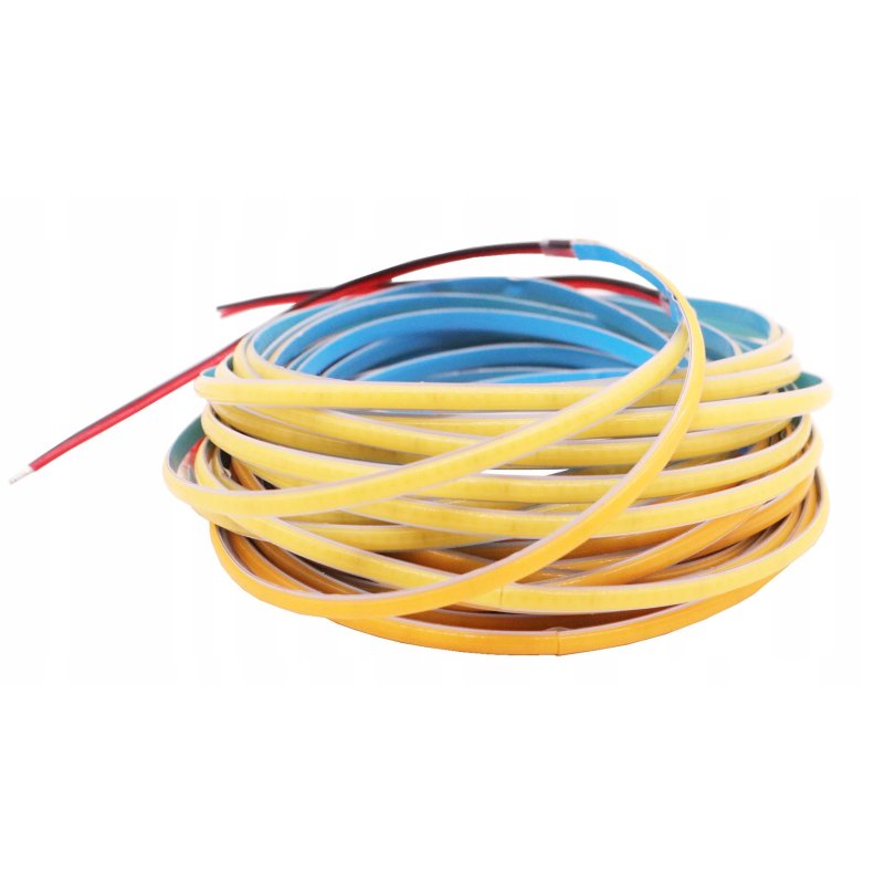 Taśma LED COB WĄSKA 4mm 24V neon linia biały zimny 5mb