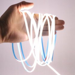 Taśma LED COB WĄSKA 4mm 24V neon linia biały zimny 5mb