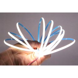 Taśma LED COB WĄSKA 4mm 24V neon linia biały zimny 5mb