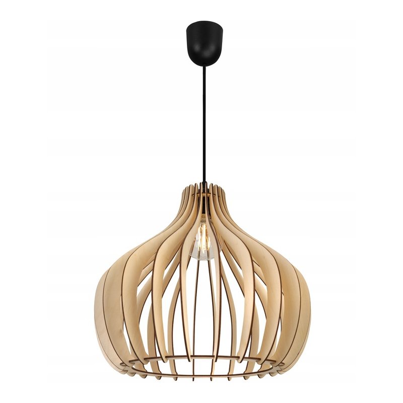 LAMPA WISZĄCA ZWIS żyrandol sufiowa LOFT Drewno 1