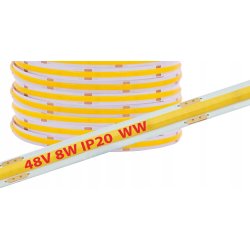 Taśma LED COB linia PRO 48V 8W 480 diod na metr Neon Ciepły 1m z rolki 50m