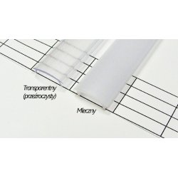 2mb KLOSZ PCV do PROFILI ALU LED typ ABC MLECZNY