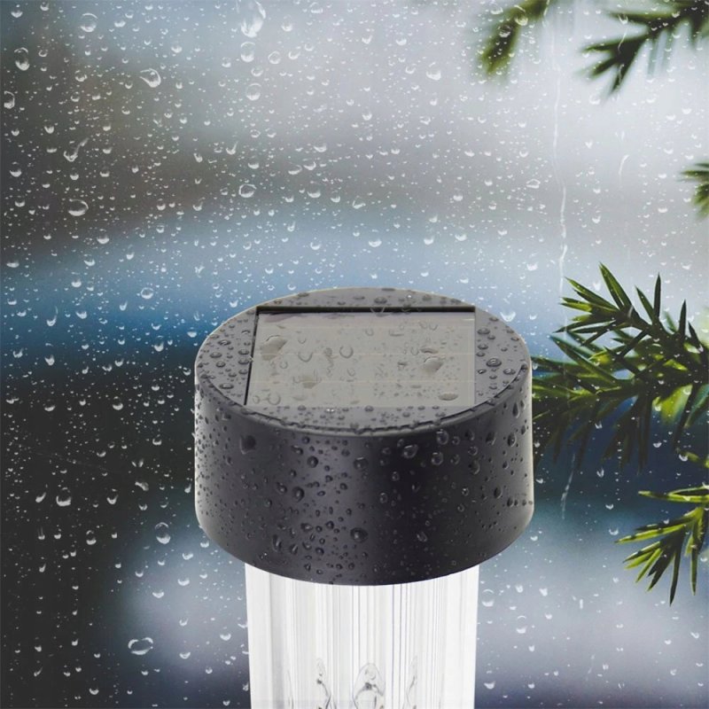 Lampka ogrodowa SOLARNA mała czarna LAMPA wbijana LED barwa ZIMNA