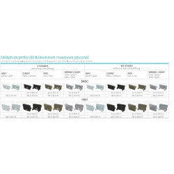 PROFIL ALUMINIOWY NAWIERZCHNIOWY typ A biały do taśm LED 2m + KLOSZ