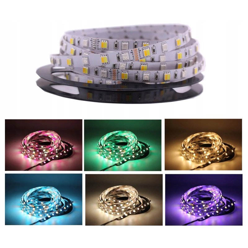 TAŚMA LED PREMIUM RGB + CCT naprzemienna rgbw 12V 5050 IP20 300diod 1mb