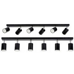 LAMPA SUFITOWA SPOT TUBA OPRAWA REGULOWANA BELKA 80CM SZYNA NA 6 GU10 230V