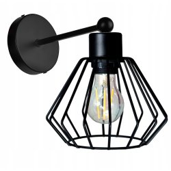 LAMPA KINKIET E27 ścienny stały loft drut BRYLANT