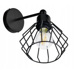 LAMPA KINKIET E27 ścienny stały loft drut BRYLANT