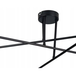 LAMPA SUFITOWA WISZĄCA PLAFON LOFT PROSTY NA SZKLANY KLOSZ KULA 6 x E27