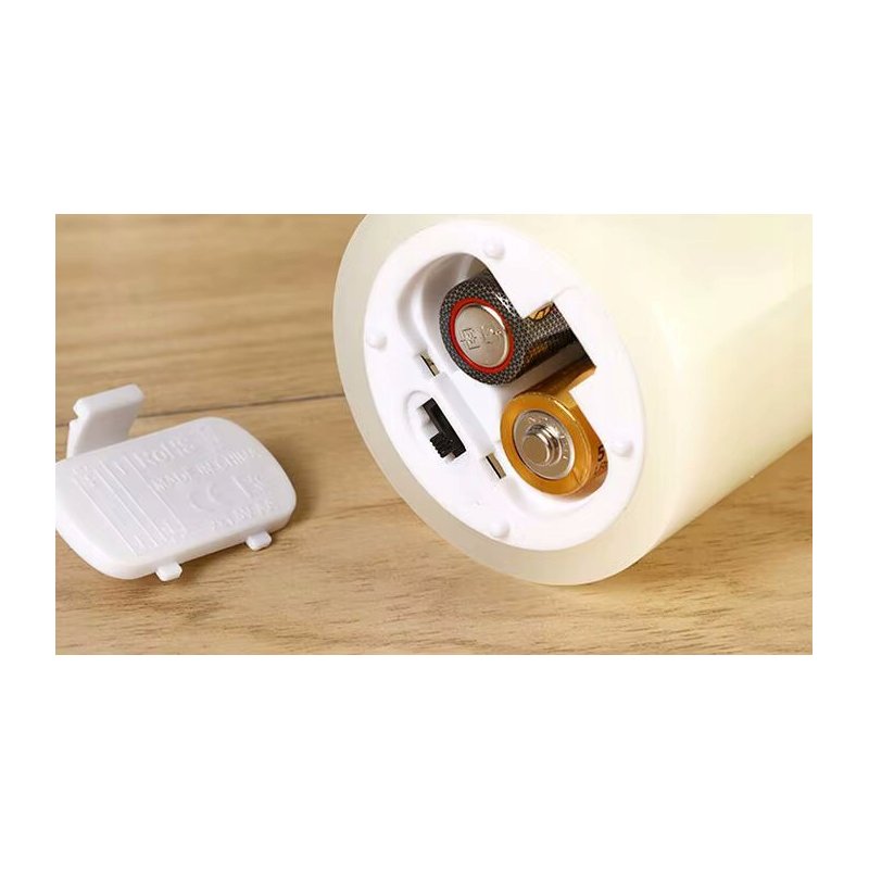 ŚWIECZKA LED woskowa wkład znicz ŚWIECA ruchomy PŁOMIEŃ 12,5cm na baterię